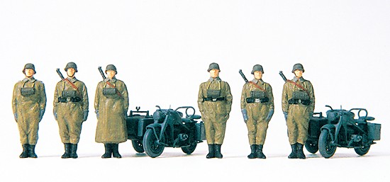 Kradschützen stehend. Zündapp
