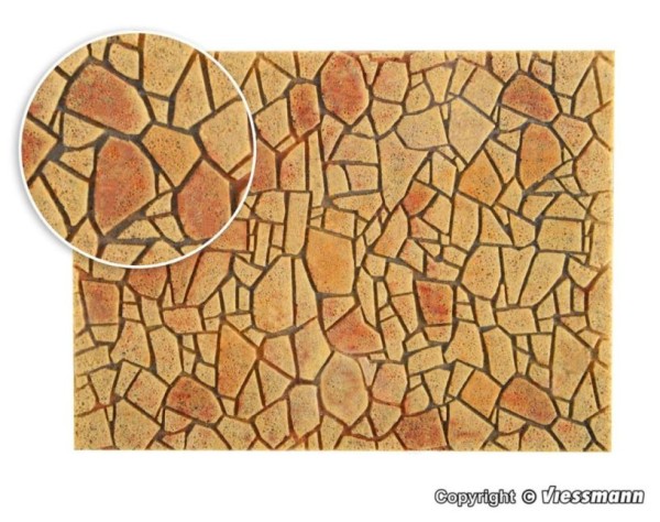 0-Polygonalplatte, mediterran, 54x16,3cm