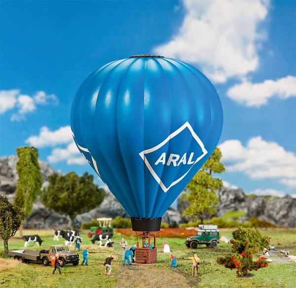 H0-Heißluftballon mit Gasflamme