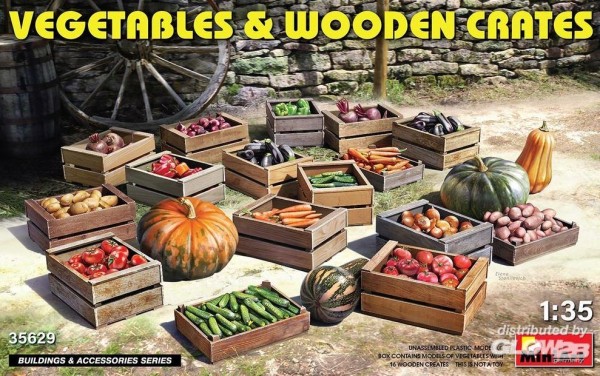 1:35-Vegetables & Wooden Crates