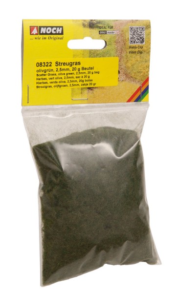 Streugras, olivgrün, 2,5 mm, 20 g Beutel