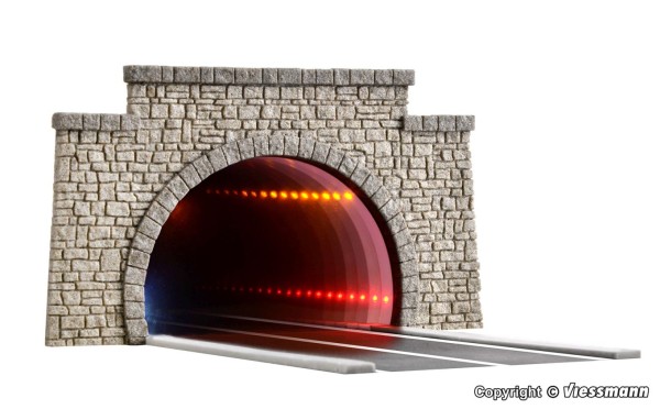 H0-Straßentunnel, klassisch, mit LEDs