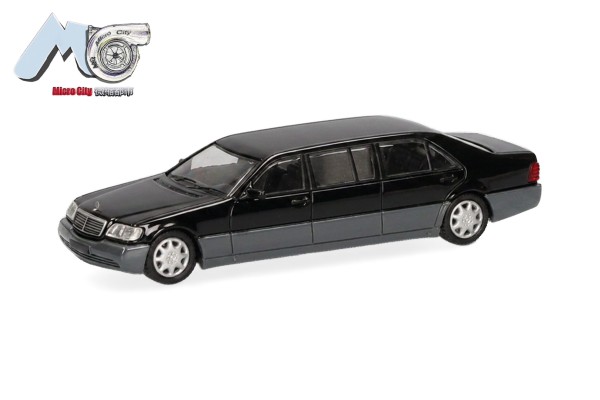 MB S600 Pullmann, schwarz/silber