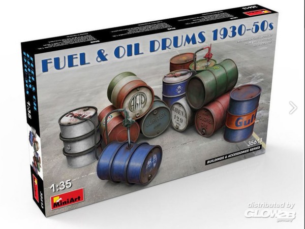 1:35-Fuel & Oil Drums 1930-50s