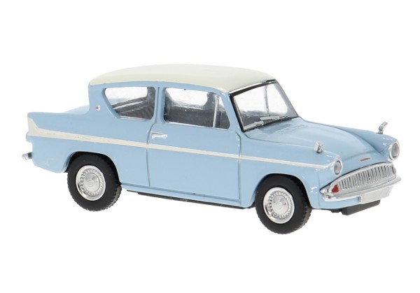 Ford Anglia, hellblau/weiss, 1959