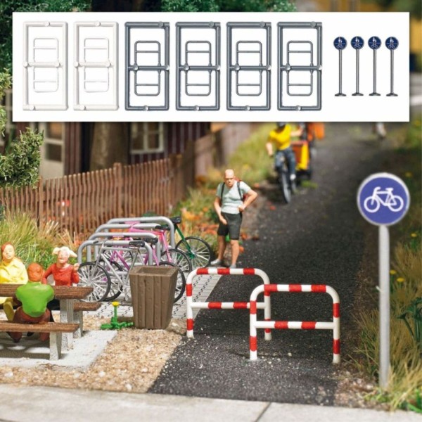 H0-Radweg-Zubehör
