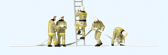 H0-Feuerwehrmänner in moderner Kleidung