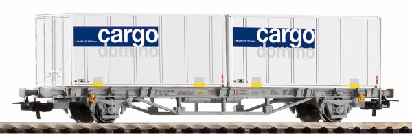 Postcontainerwagen mit 2x 20 SBB-Cargo