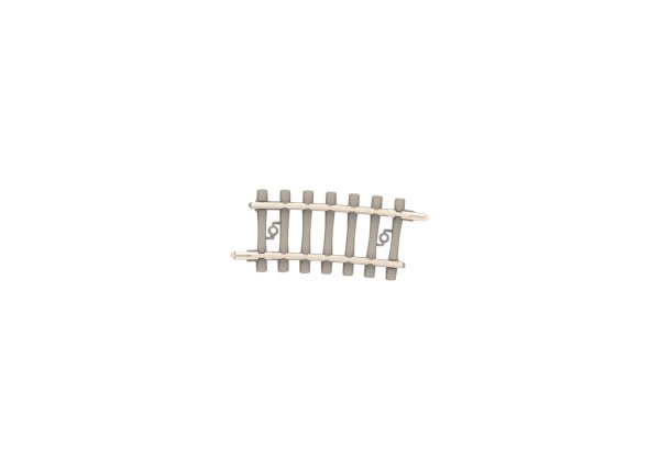 Gebogens Betongleis R2, 228,2mm, 7,5°