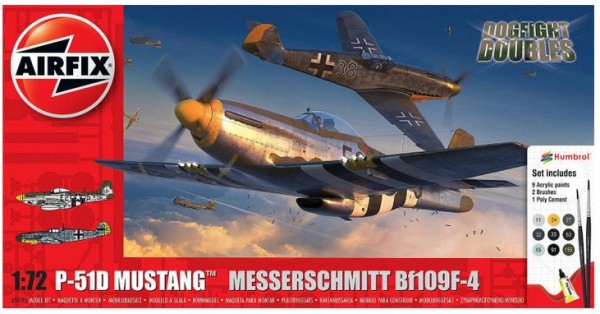 1/72 P-51D Mustang vs Bf109F-4 Dogfight