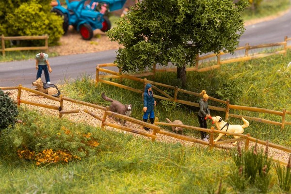 Spaziergänger mit Hunden