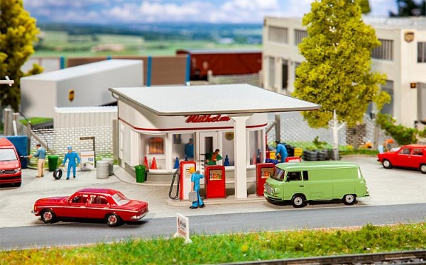 H0-Tankstelle, 50er Jahre