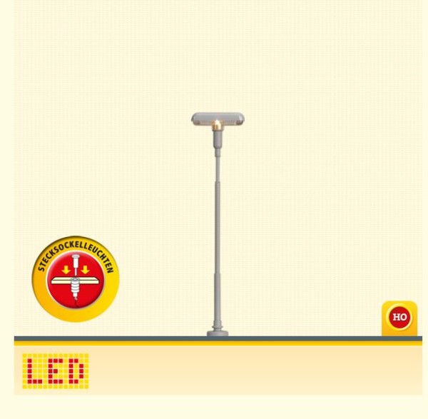H0-LED-Bahnsteigleuchte mit Stecksockel