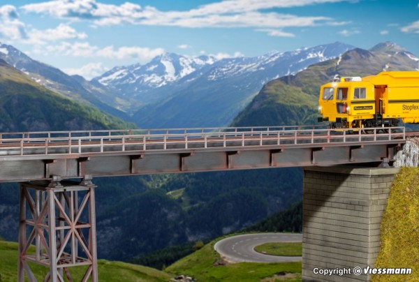 H0-Stahlträgerbrücke gerade, eingleisig