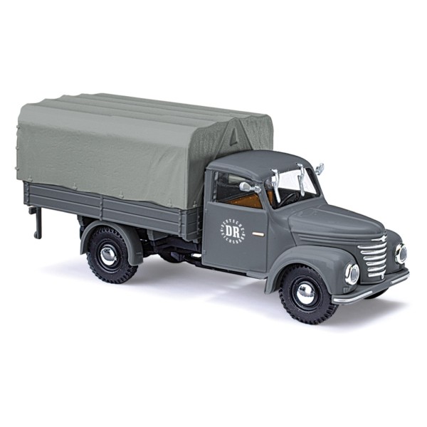 Framo V901/2 Pritsche mit Plane, grau