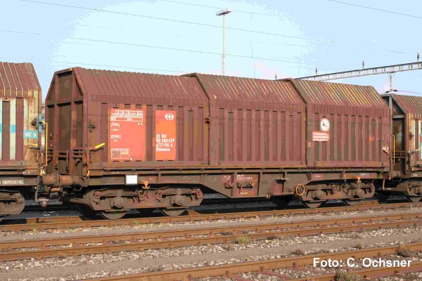 Teleskophaubenwagen braun SBB, Ep.V