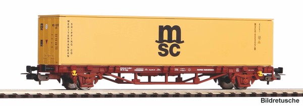 Containertragwagen 1x 40 MSC Container