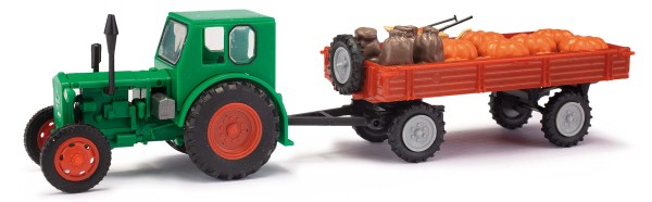 H0-Traktor Pionier RS01, mit Anhänger
