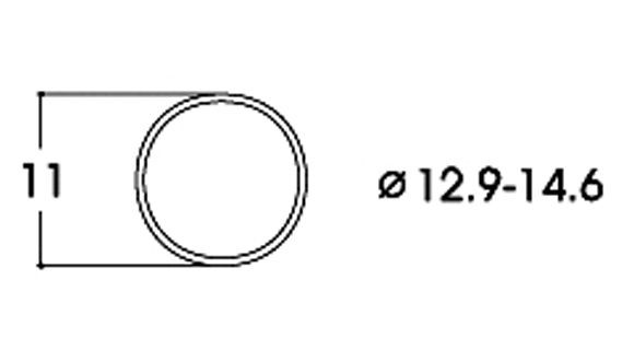 H0-Haftringe DC,10 Stück 12,9-14,6mm