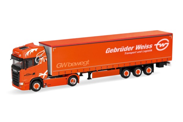 Scania CS 20 Hochdach Gardinenplanen-Sat