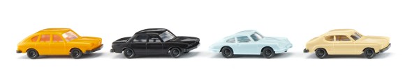 Vier klassische Personenwagen