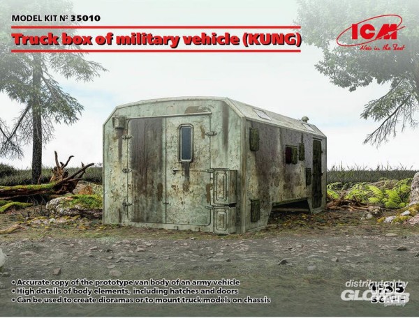 1:35-Truck box of military vehicle, KUNG