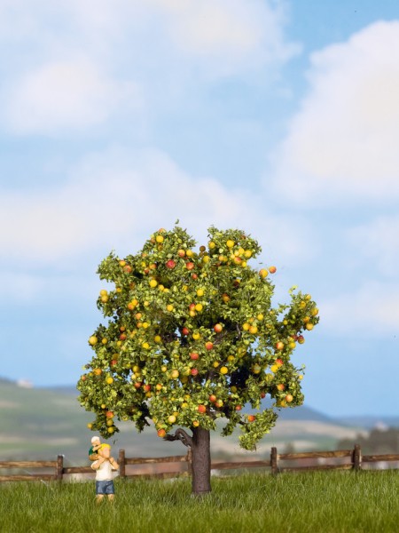 H0/TT/N-Apfelbaum mit Früchten 75 mm