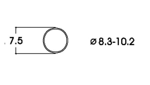 H0-Haftringe DC, 10 Stück 8,3-10,2mm