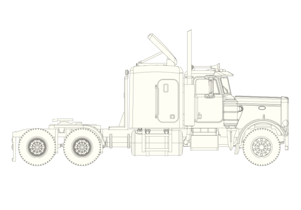 Sortiment zum Bau einer Peterbilt 359 SZ