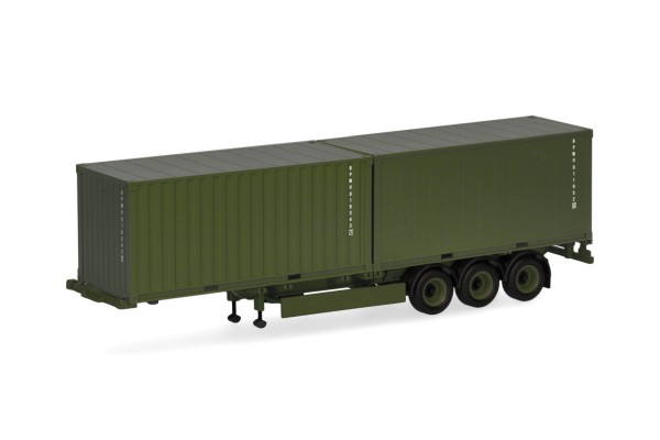 Containerauflieger 3achsig, Bundeswehr