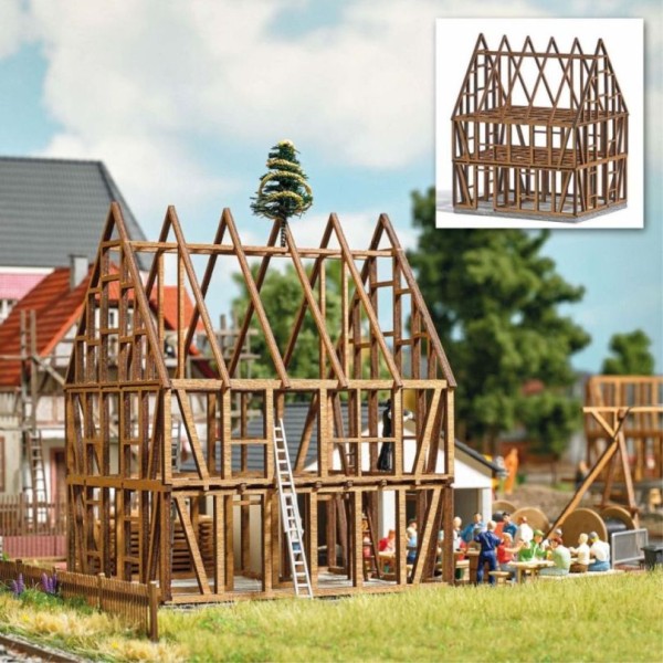 H0-Fachwerkhaus Rohbau