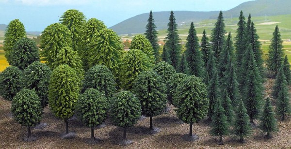 Mischwald mit 50 Bäumen, Mega-Spar-Set
