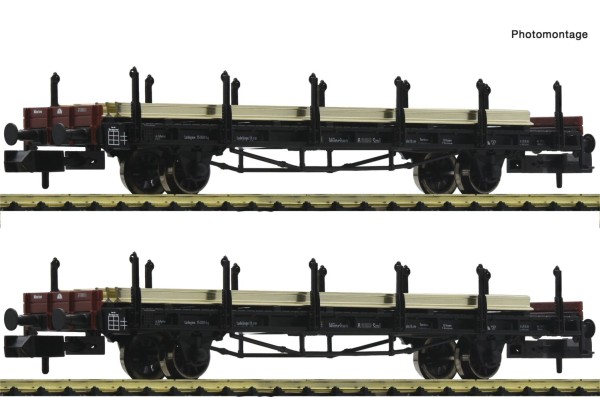 2-tlg. Set: Schienentransportwagen, DRB