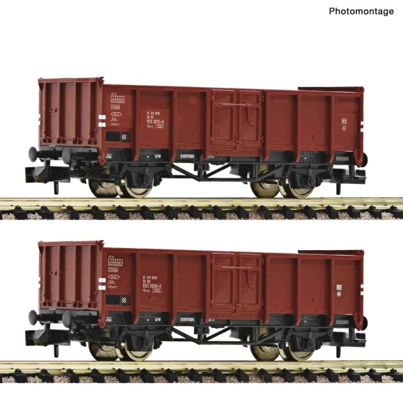 2er Set offene Güterwagen DR, Ep.IV