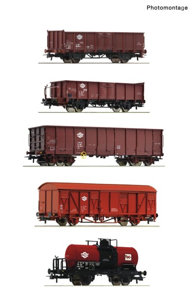 5-tlg. Set: Güterzug, MAV, Ep.IV
