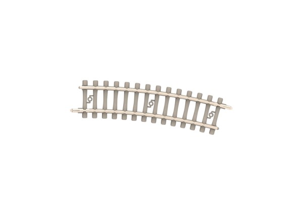 Gebogens Betongleis R2, 228,2mm, 15°