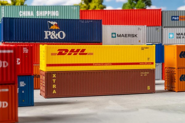 H0-40 Container DHL und XTRA