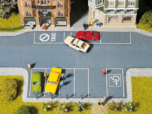 H0-Parkplatz, selbstklebend, 20 x 10 cm