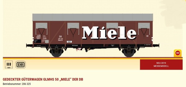 Güterwagen Glmhs50, DB, Ep.III, Miele