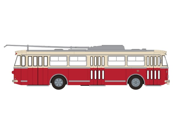 Skoda 9 TR, beige/rot, 1962